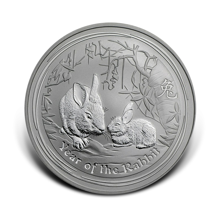 1 oz Lunar Plata 2011 front