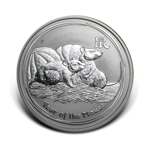 Thumbnail 1 oz Lunar Silver Coin 2008 back