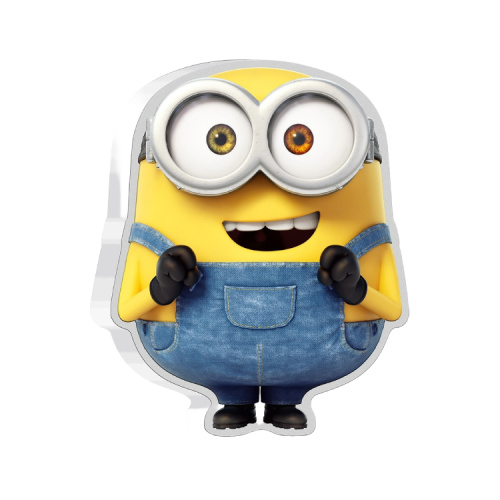 Thumbnail 1 troy ounce zilveren munt Minion vorm Bob 2021 Proof voorkant