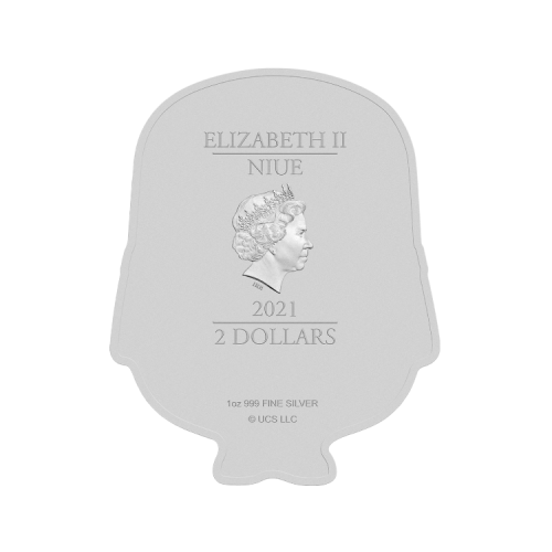 Thumbnail 1 troy ounce zilveren munt Minion vorm Bob 2021 Proof achterkant