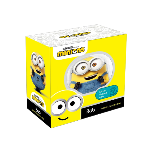 Thumbnail 1 troy ounce zilveren munt Minion vorm Bob 2021 Proof perspectief 2