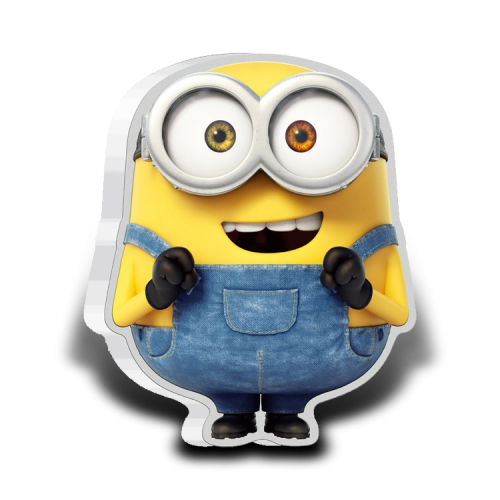 Thumbnail 1 troy ounce zilveren munt Minion vorm Bob 2021 Proof perspectief 1