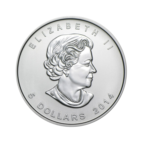 Thumbnail 1 oz Royal Canadian Mint Zilveren Munt 2014 achterkant