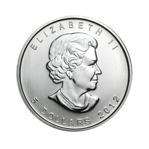 Thumbnail 1 oz Royal Canadian Mint Zilveren Munt 2012 achterkant
