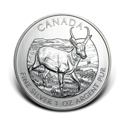 Thumbnail 1 oz Royal Canadian Mint Zilveren Munt 2013 voorkant