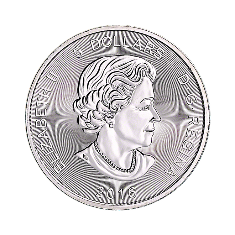 1 oz Royal Canadian Mint Silver Coin 2016 back