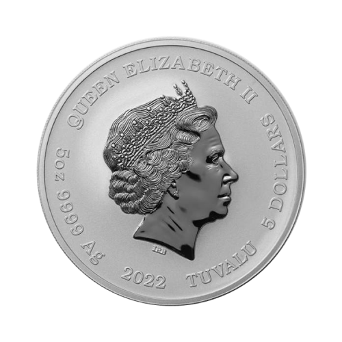 Thumbnail 1 troy ounce zilveren munt goden van Olympus Hera 2022 antieke afwerking achterkant