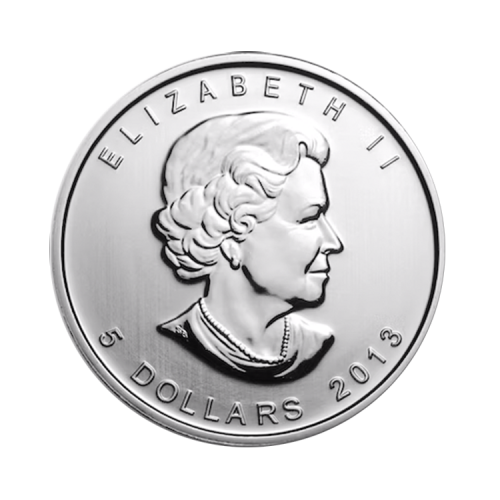 Thumbnail 1 oz Royal Canadian Mint Zilveren Munt 2013 achterkant