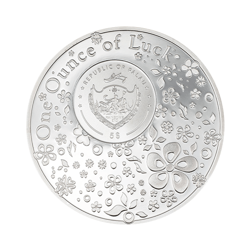 Thumbnail 1 troy ounce zilveren munt klavertje vier 2024 proof achterkant