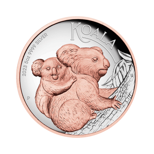 Thumbnail 5 oz Koala Zilveren Munt 2023 voorkant