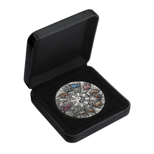 Thumbnail 5 oz Lunar Zilveren Munt 2023 perspectief 1