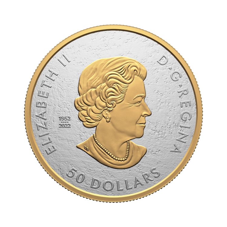 5 oz Royal Canadian Mint Zilveren Munt 2023 achterkant