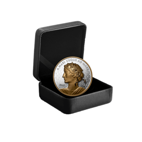 Thumbnail 1 troy ounce silver Canada Peace 2024 Proof angle 2