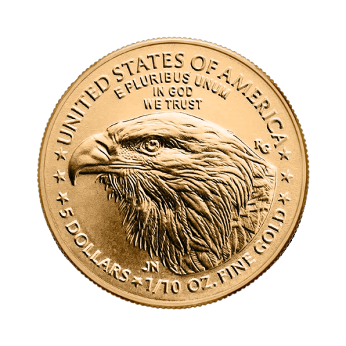 Thumbnail 1/10 oz American Eagle Goldmünze 2024 back