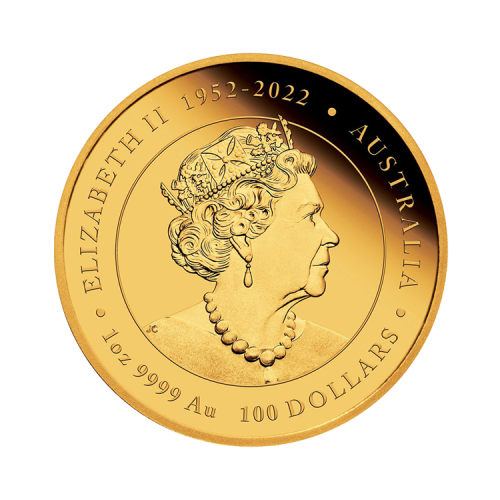 Thumbnail 1 oz Lunar Proof Gouden Munt 2024 achterkant