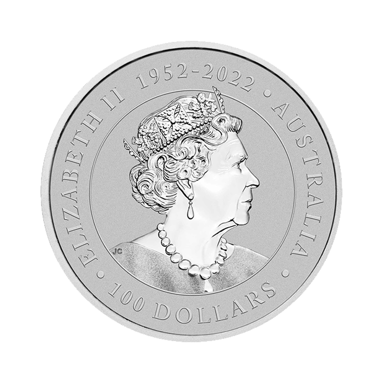 1 troy ounce platinum coin Koala 35th anniversary 2023 back