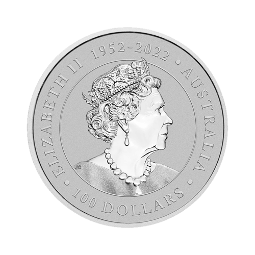 Thumbnail 1 troy ounce platinum coin Koala 35th anniversary 2023 back