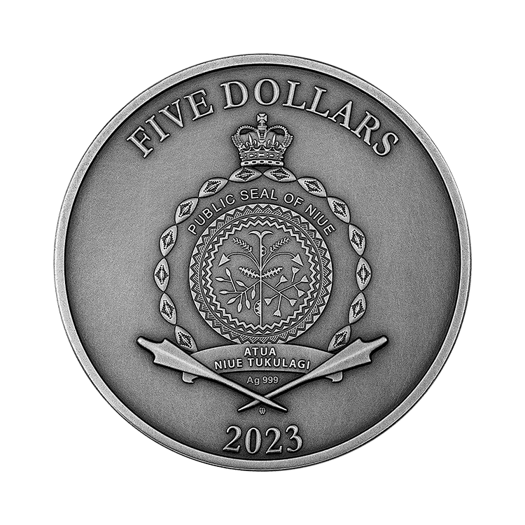 2 oz Mint of Poland Zilveren Munt 2023 achterkant