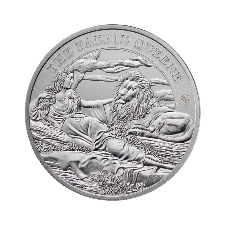1 oz Queens Beasts Silbermünze 2024 angle 1