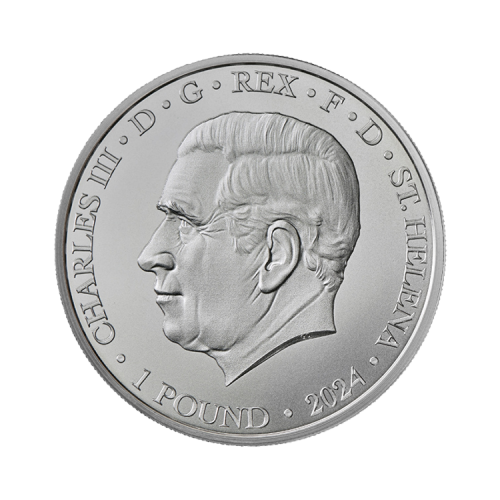 Thumbnail 1 oz Queens Beasts Silbermünze 2024 angle 2