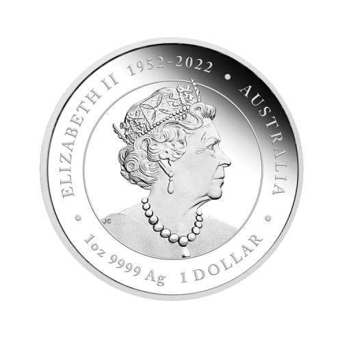 Thumbnail 1 oz Lunar Zilveren Munt 2024 achterkant