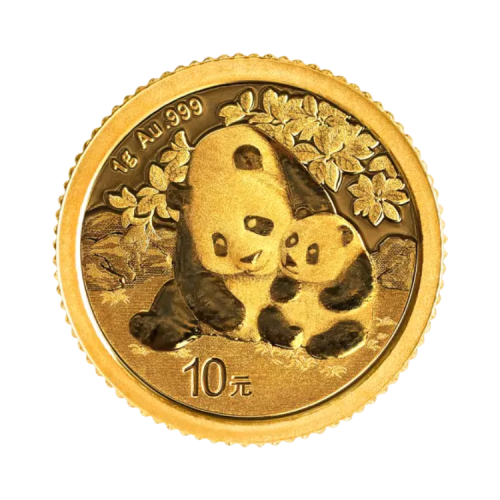 Thumbnail 1g Panda Gouden Munt 2024 voorkant