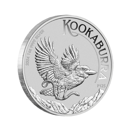 Thumbnail 1 oz Kookaburra Silver Coin 2024 angle 3