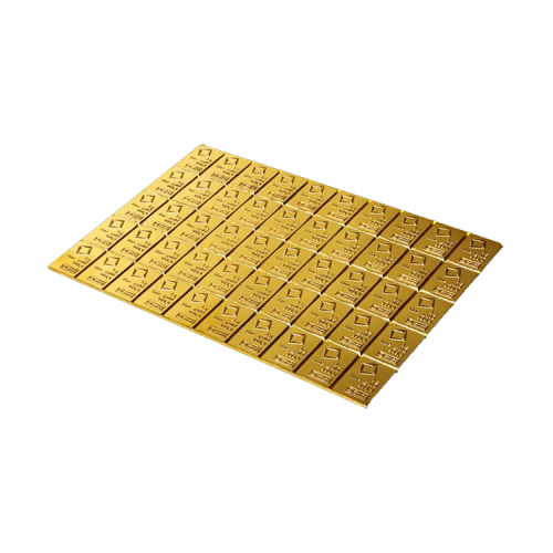 Thumbnail 50 x 0,5g Valcambi Goud Combibar voorkant