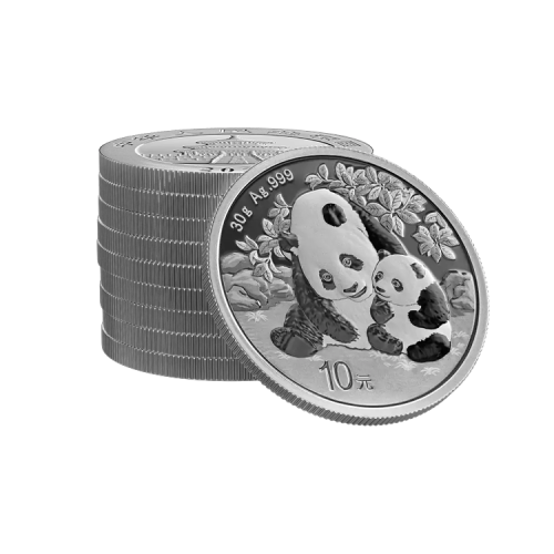 Thumbnail 30g China Gold Coin Corp. Zilveren Munt 2024 perspectief 2