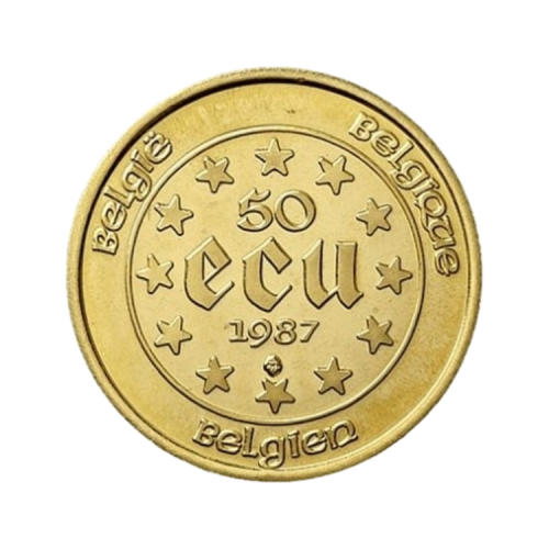 Thumbnail ECU munt goud