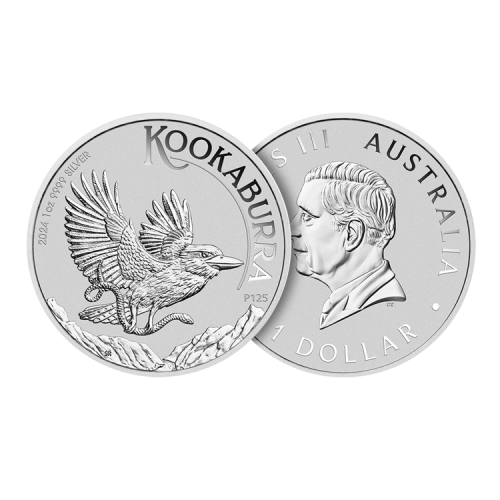 Thumbnail 1 oz Kookaburra Silver Coin 2024 angle 1