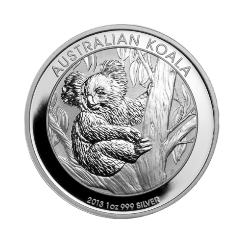 Thumbnail 1 oz Koala Zilveren Munt 2013 voorkant