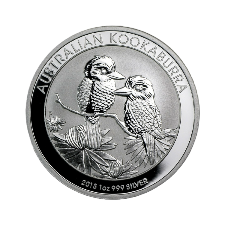 1 oz Kookaburra Zilveren Munt 2013 voorkant