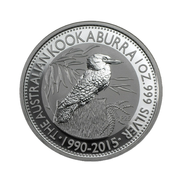 1 oz Kookaburra Zilveren Munt 2015 voorkant