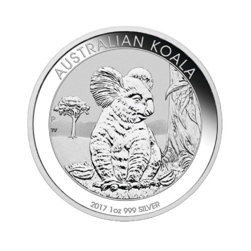 Thumbnail 1 oz Koala Zilveren Munt 2017 voorkant