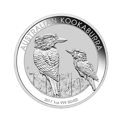 Thumbnail 1 oz Kookaburra Zilveren Munt 2017 voorkant
