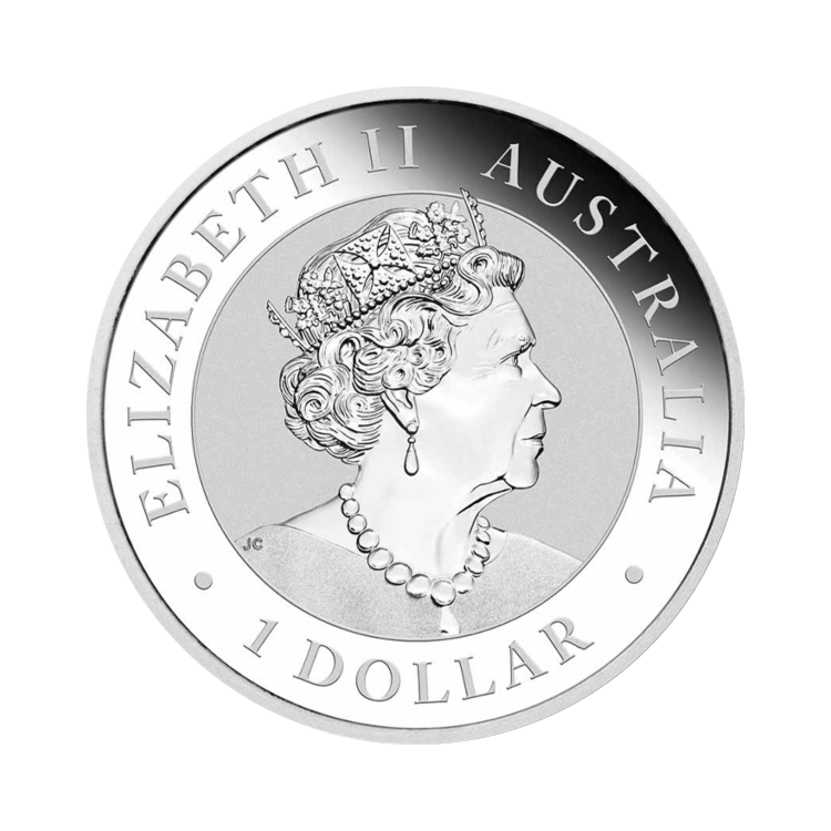 1 oz Kookaburra Zilveren Munt 2017 achterkant