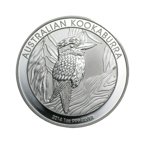 Thumbnail 1 oz Kookaburra Zilveren Munt voorkant