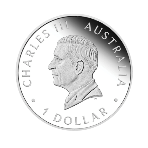 Thumbnail 1 troy ounce zilveren munt Kangaroo 2024 Proof achterkant
