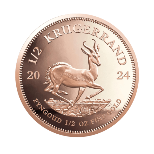 Thumbnail 1/2 oz Krugerrand Proof Gold Coin 2024 front