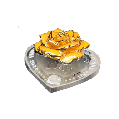 Thumbnail 1 troy ounce zilveren proof munt Mother’s Day Forever Rose Panda 2022 angle 1