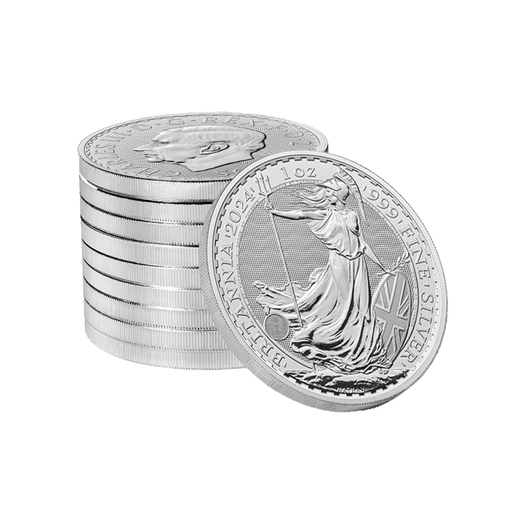 Design 1 troy ounce silver Britannia coin 2024