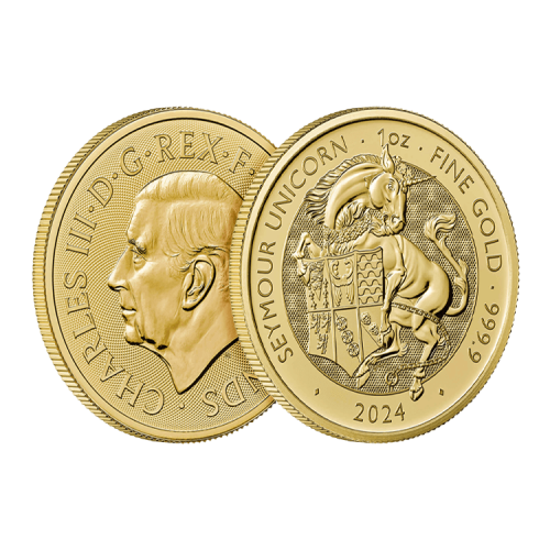 Thumbnail 1 oz Tudor Beasts Gouden Munt 2024 perspectief 2