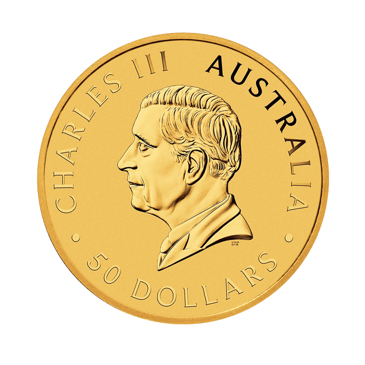 1/2 troy ounce gouden Kangaroo 2024 achterkant