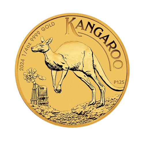 Thumbnail Gouden Kangaroo munt 1/4 troy ounce uit 2024