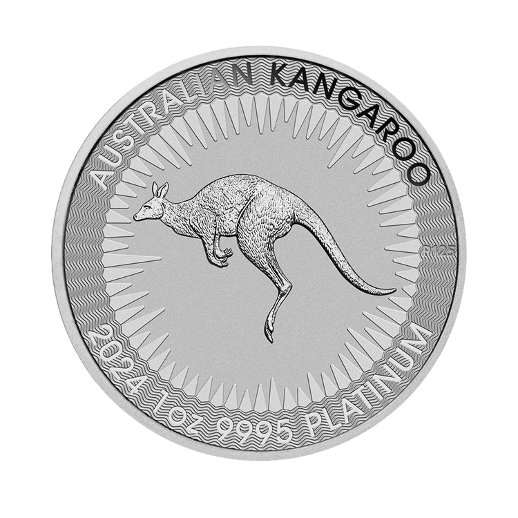 1 oz Kangaroo Platina Munt 2025 front
