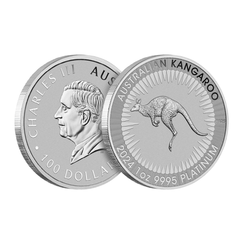 Thumbnail 1 oz Kangaroo Platina Munt 2025 angle 1
