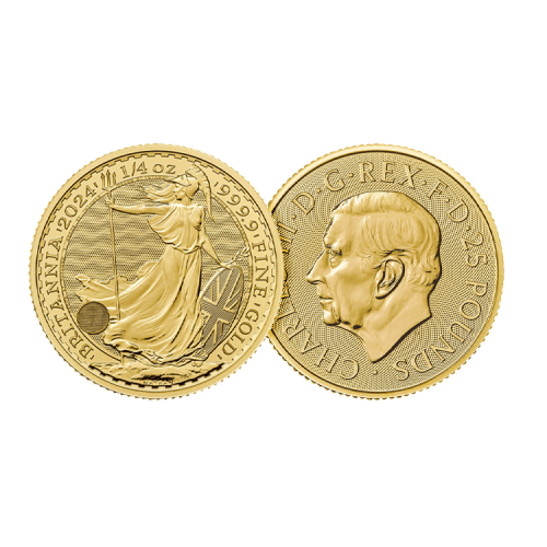 Thumbnail Ontwerp 1/4 troy ounce gouden Britannia munt