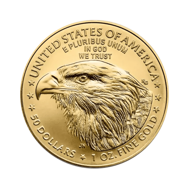 1 oz American Eagle Goldmünze 2024 back