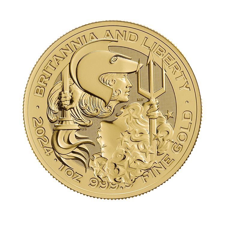 1 oz Royal Mint Gouden Munt 2024 voorkant